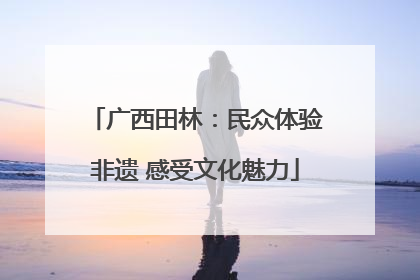 广西田林：民众体验非遗 感受文化魅力
