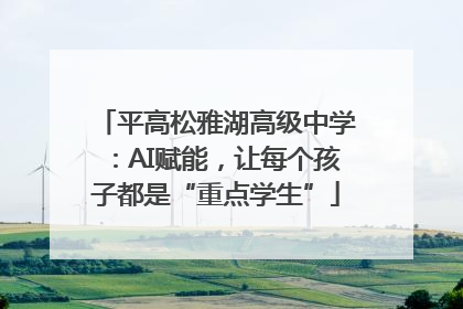 平高松雅湖高级中学：AI赋能，让每个孩子都是“重点学生”