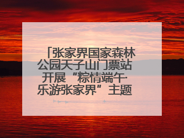 张家界国家森林公园天子山门票站开展“粽情端午·乐游张家界”主题宠客活动