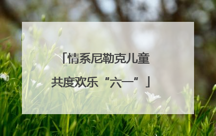 情系尼勒克儿童 共度欢乐“六一”