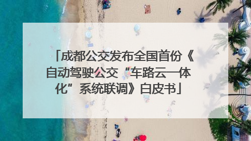 成都公交发布全国首份《自动驾驶公交“车路云一体化”系统联调》白皮书