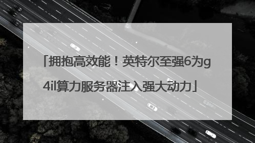 拥抱高效能！英特尔至强6为g4il算力服务器注入强大动力