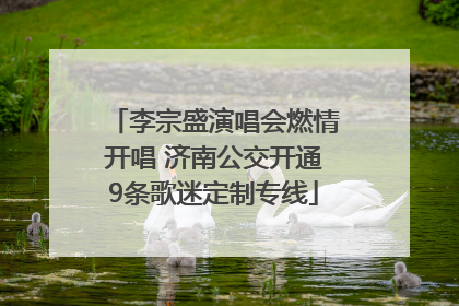 李宗盛演唱会燃情开唱 济南公交开通9条歌迷定制专线