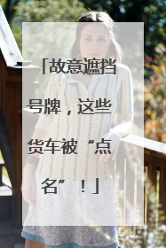 故意遮挡号牌，这些货车被“点名”！