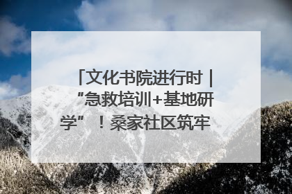文化书院进行时｜“急救培训+基地研学”！桑家社区筑牢居民健康防线