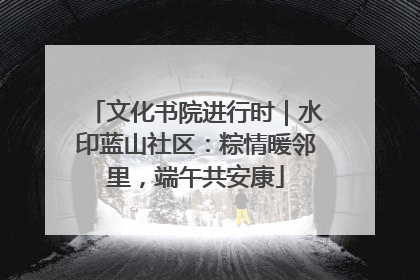 文化书院进行时｜水印蓝山社区：粽情暖邻里，端午共安康