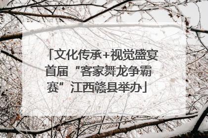 文化传承+视觉盛宴 首届“客家舞龙争霸赛”江西赣县举办