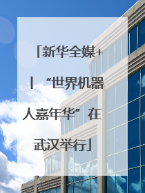 新华全媒+丨“世界机器人嘉年华”在武汉举行