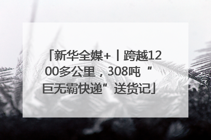 新华全媒+丨跨越1200多公里，308吨“巨无霸快递”送货记