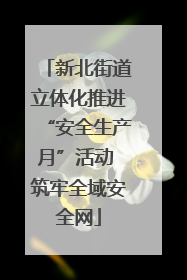 新北街道立体化推进“安全生产月”活动 筑牢全域安全网