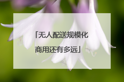 无人配送规模化商用还有多远