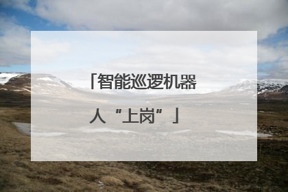 智能巡逻机器人“上岗”