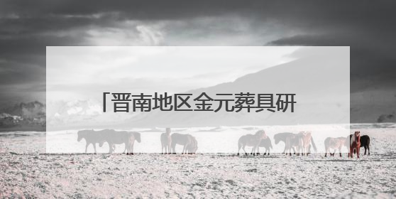 晋南地区金元葬具研究有了新实物标本 最新挖掘资料公布