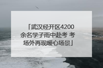 武汉经开区4200余名学子雨中赴考 考场外再现暖心场景