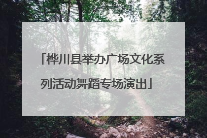桦川县举办广场文化系列活动舞蹈专场演出