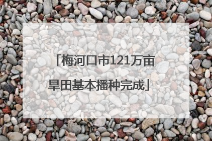 梅河口市121万亩旱田基本播种完成