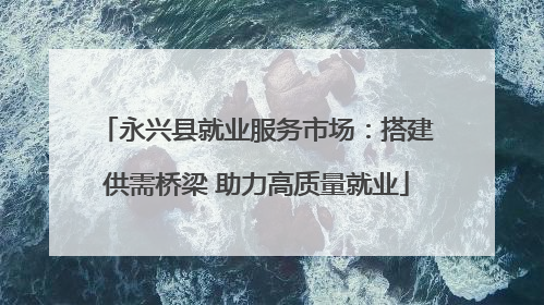 永兴县就业服务市场：搭建供需桥梁 助力高质量就业