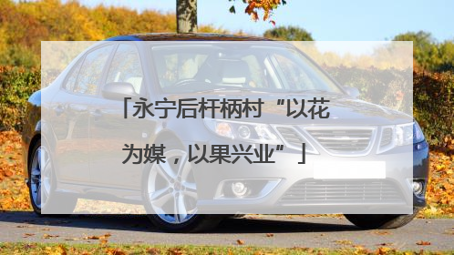 永宁后杆柄村“以花为媒，以果兴业”