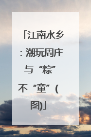 江南水乡：潮玩周庄 与“粽”不“童”(图)