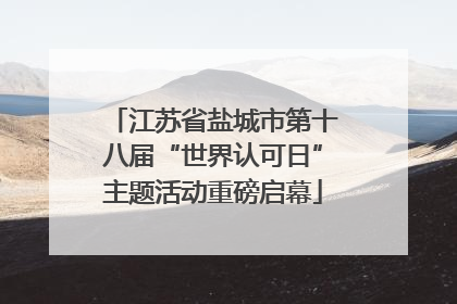 江苏省盐城市第十八届“世界认可日”主题活动重磅启幕