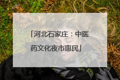 河北石家庄：中医药文化夜市惠民