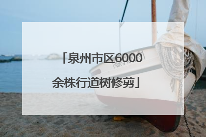 泉州市区6000余株行道树修剪