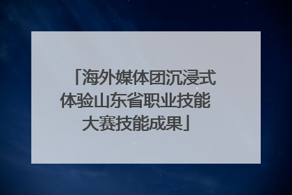 海外媒体团沉浸式体验山东省职业技能大赛技能成果