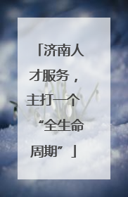 济南人才服务，主打一个“全生命周期”