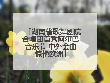 湖南省歌舞剧院合唱团首秀阿尔巴音乐节 中外金曲惊艳欧洲