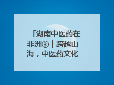 湖南中医药在非洲③｜跨越山海，中医药文化浸润非洲