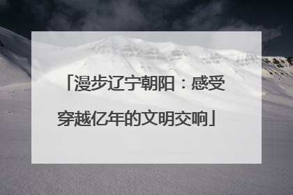 漫步辽宁朝阳：感受穿越亿年的文明交响