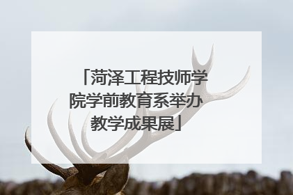 菏泽工程技师学院学前教育系举办教学成果展