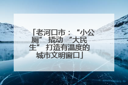 老河口市：“小公厕” 撬动 “大民生” 打造有温度的城市文明窗口