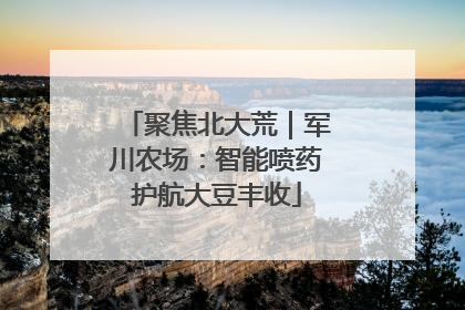聚焦北大荒｜军川农场：智能喷药护航大豆丰收