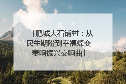 肥城大石铺村：从民生期盼到幸福蝶变奏响振兴交响曲
