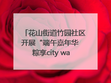 花山街道竹园社区开展“端午嘉年华 粽享city walk”主题活动