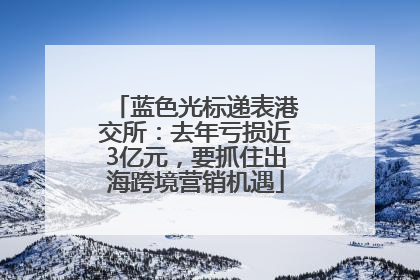 蓝色光标递表港交所：去年亏损近3亿元，要抓住出海跨境营销机遇