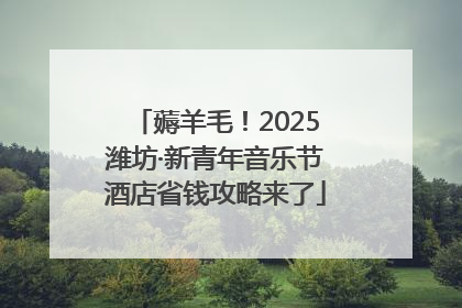 薅羊毛！2025潍坊·新青年音乐节酒店省钱攻略来了