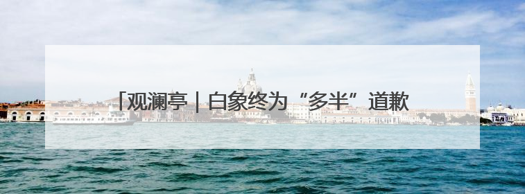观澜亭｜白象终为“多半”道歉，品牌别把消费者当“小白”