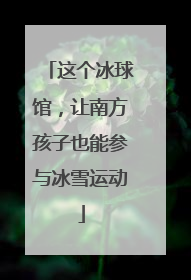 这个冰球馆，让南方孩子也能参与冰雪运动