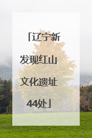 辽宁新发现红山文化遗址44处