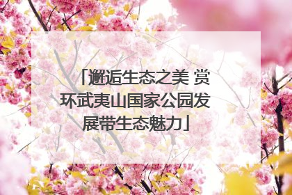 邂逅生态之美 赏环武夷山国家公园发展带生态魅力
