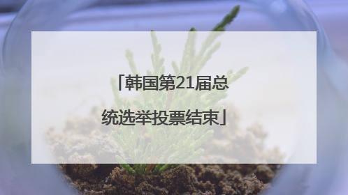 韩国第21届总统选举投票结束