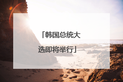 韩国总统大选即将举行