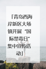 青岛西海岸新区大场镇开展“国际禁毒日”集中宣传活动
