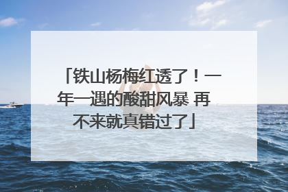 铁山杨梅红透了！一年一遇的酸甜风暴 再不来就真错过了