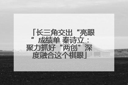 长三角交出“亮眼”成绩单 秦诗立：聚力抓好“两创”深度融合这个棋眼