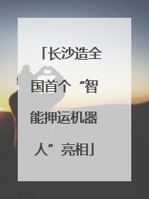 长沙造全国首个“智能押运机器人”亮相