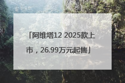 阿维塔12 2025款上市，26.99万元起售