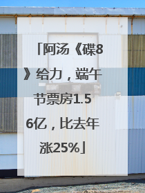 阿汤《碟8》给力，端午节票房1.56亿，比去年涨25%